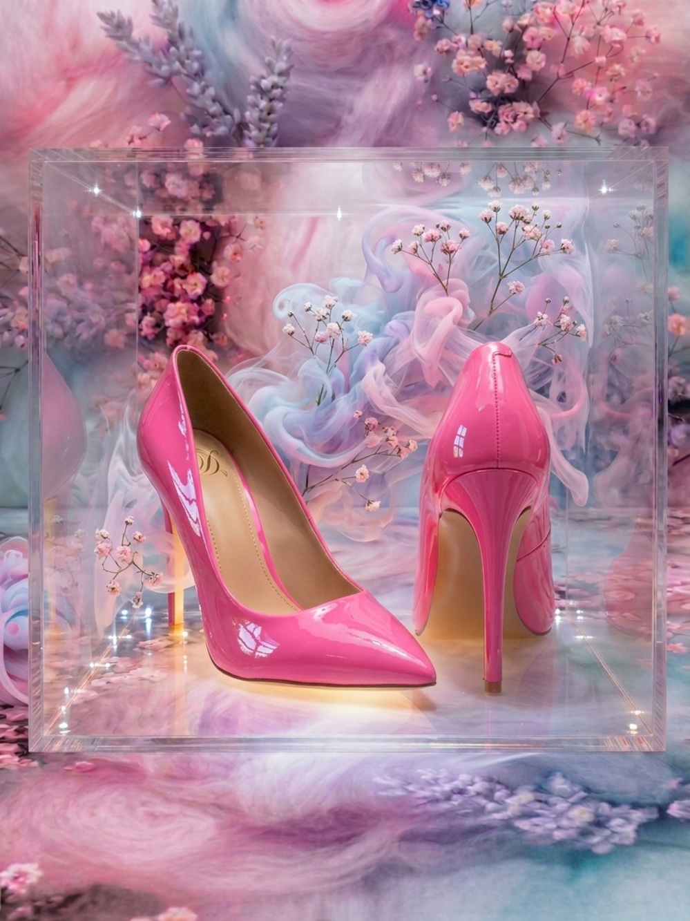 NWOT Bubble Gum Pink Patent Pointed Toe Heels